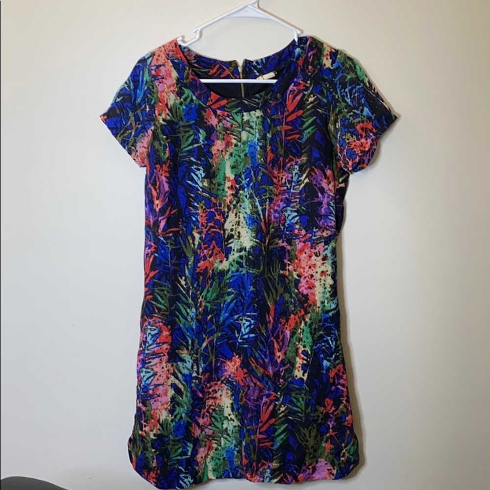 Patterned mini dress